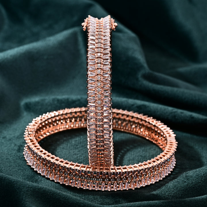 CZ Rose Gold Bangle