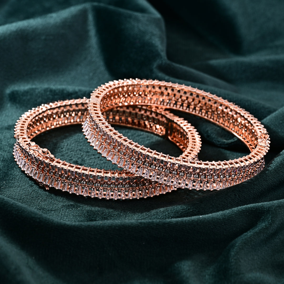 CZ Rose Gold Bangle