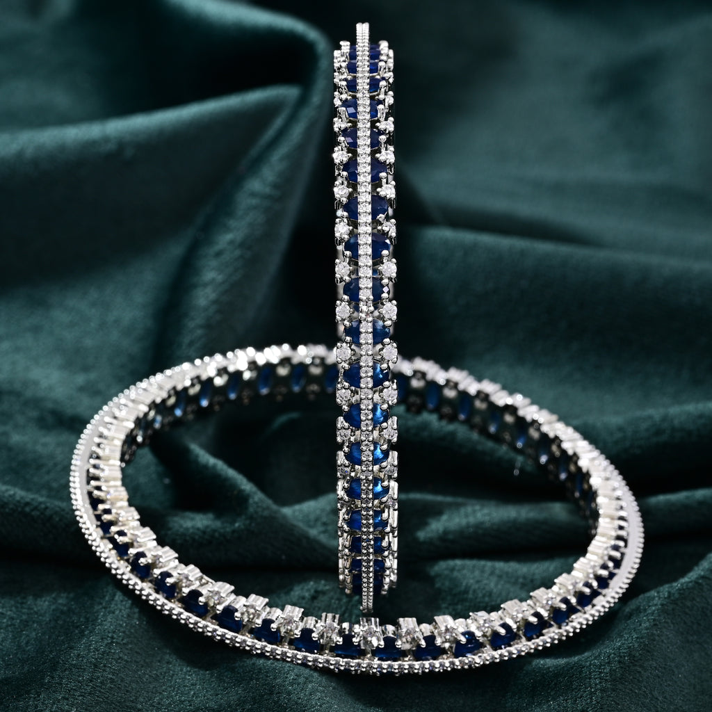 CZ Blue Sapphire Bangle