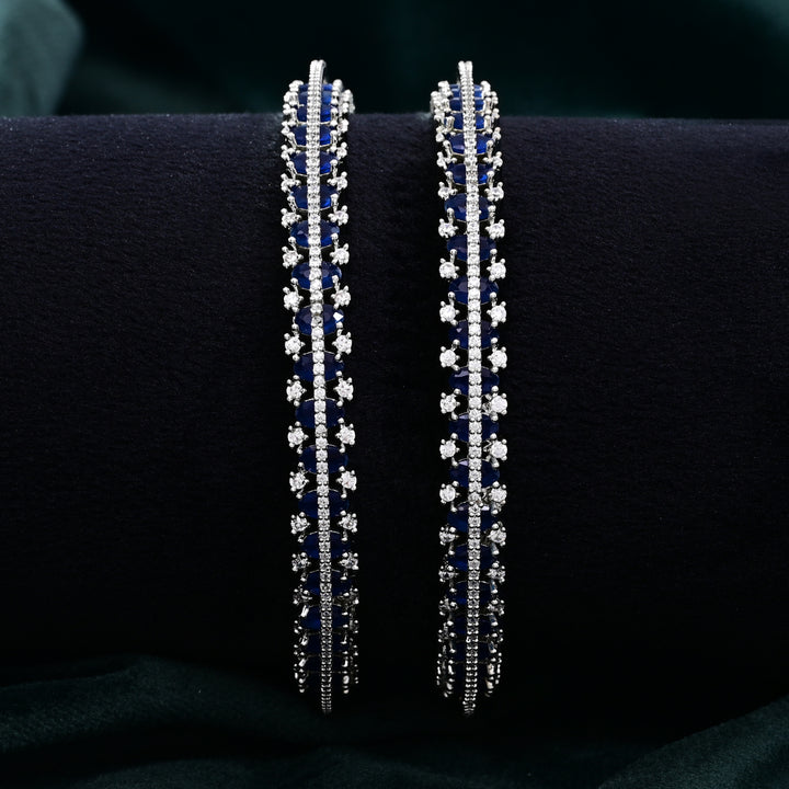 CZ Blue Sapphire Bangle