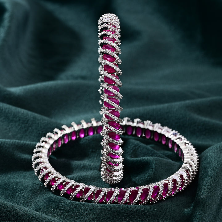 CZ Ruby Bangle