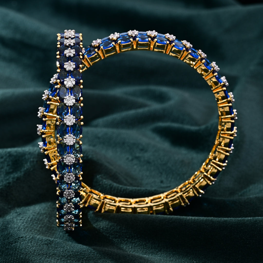 CZ Blue Sapphire Bangle