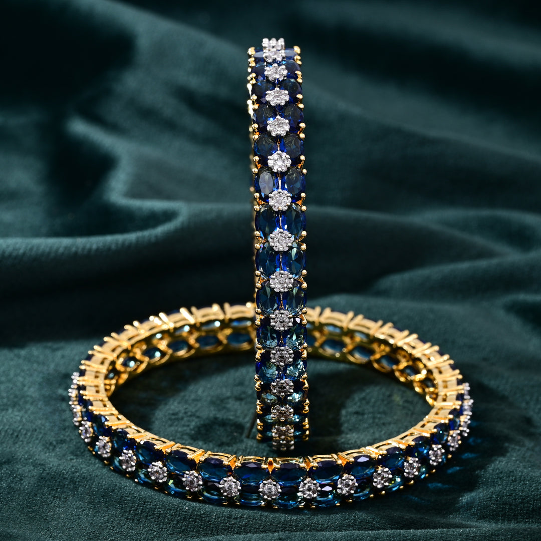 CZ Blue Sapphire Bangle