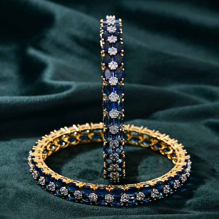 CZ Blue Sapphire Bangle