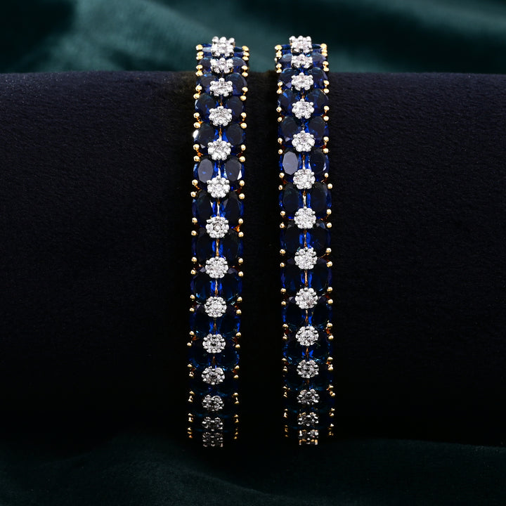 CZ Blue Sapphire Bangle