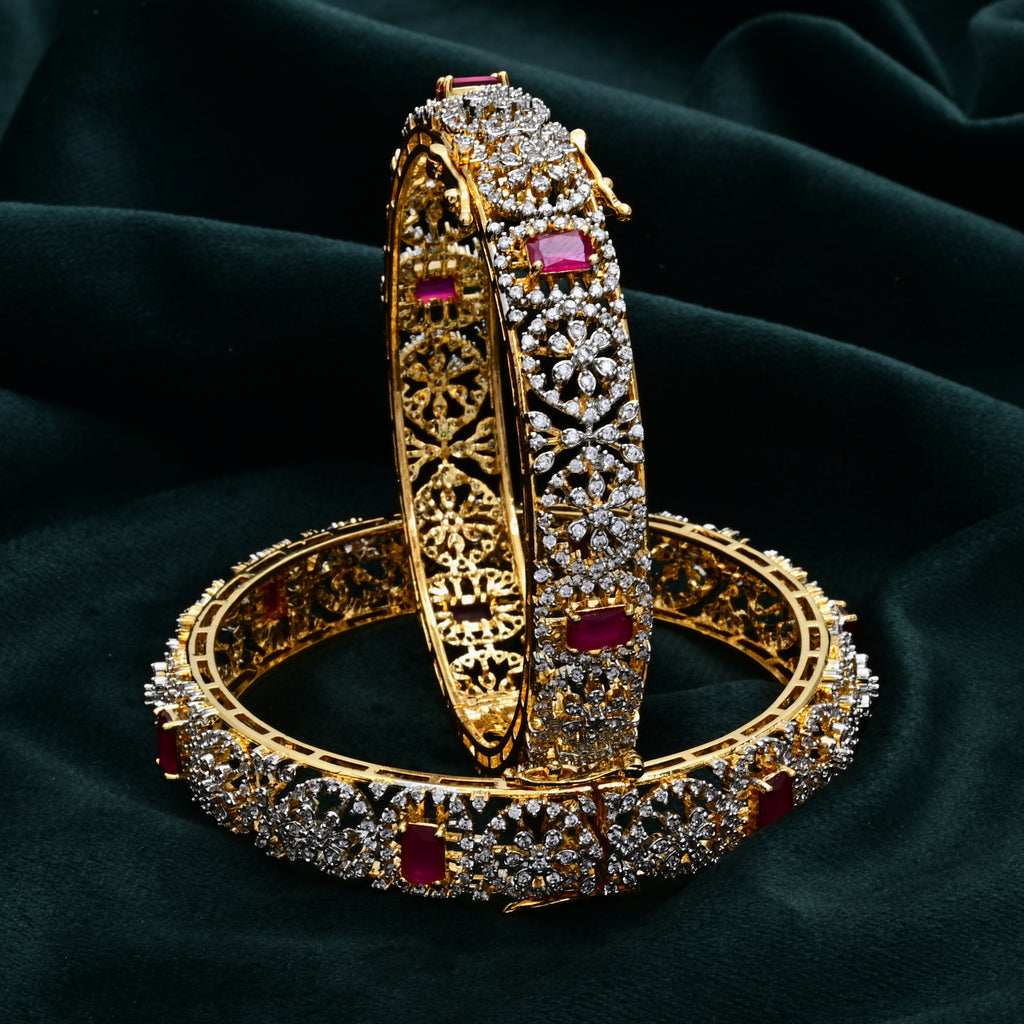 CZ Ruby Bangle