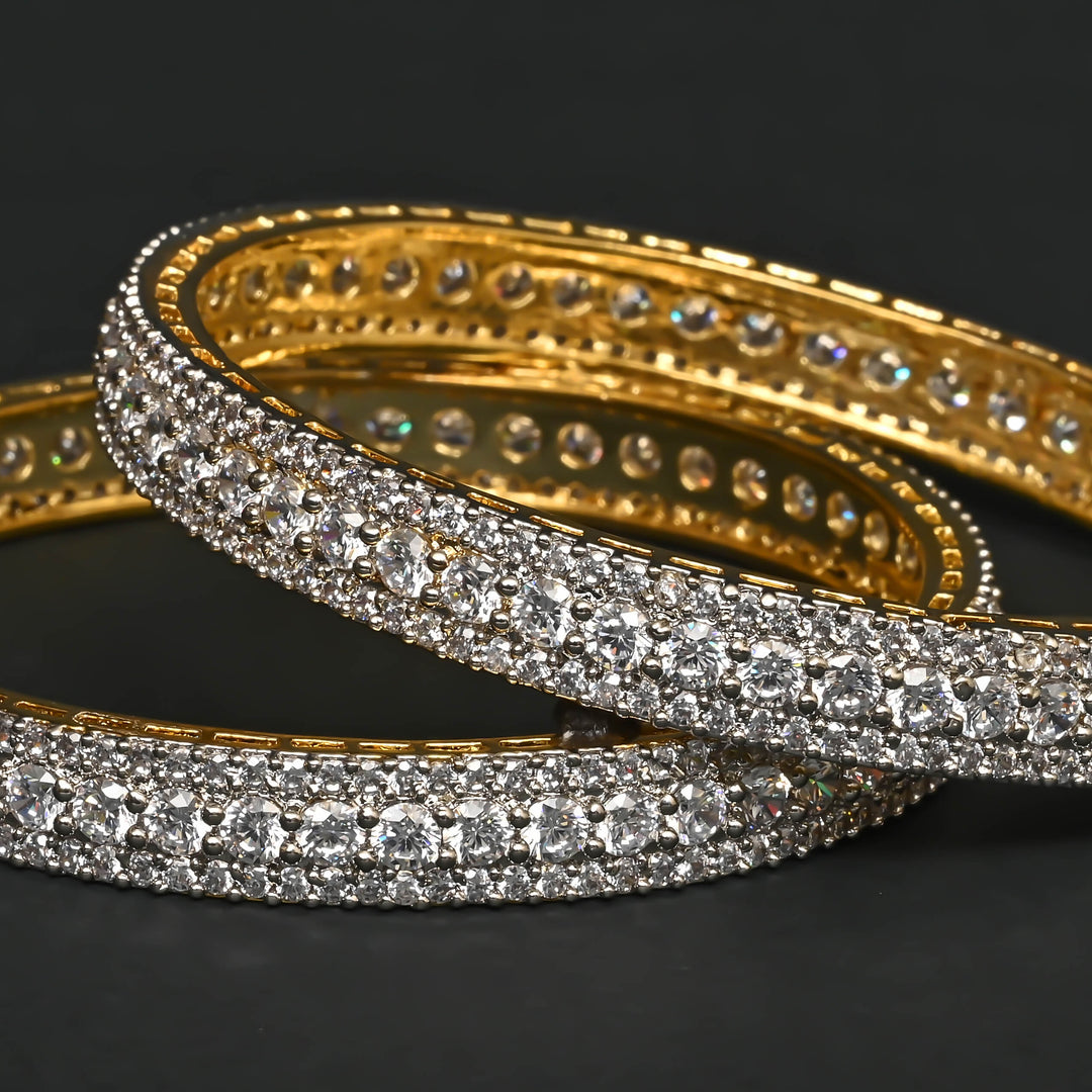 CZ Diamond Finish Bangles