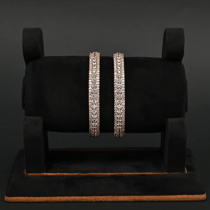 CZ Rose Gold Bangles