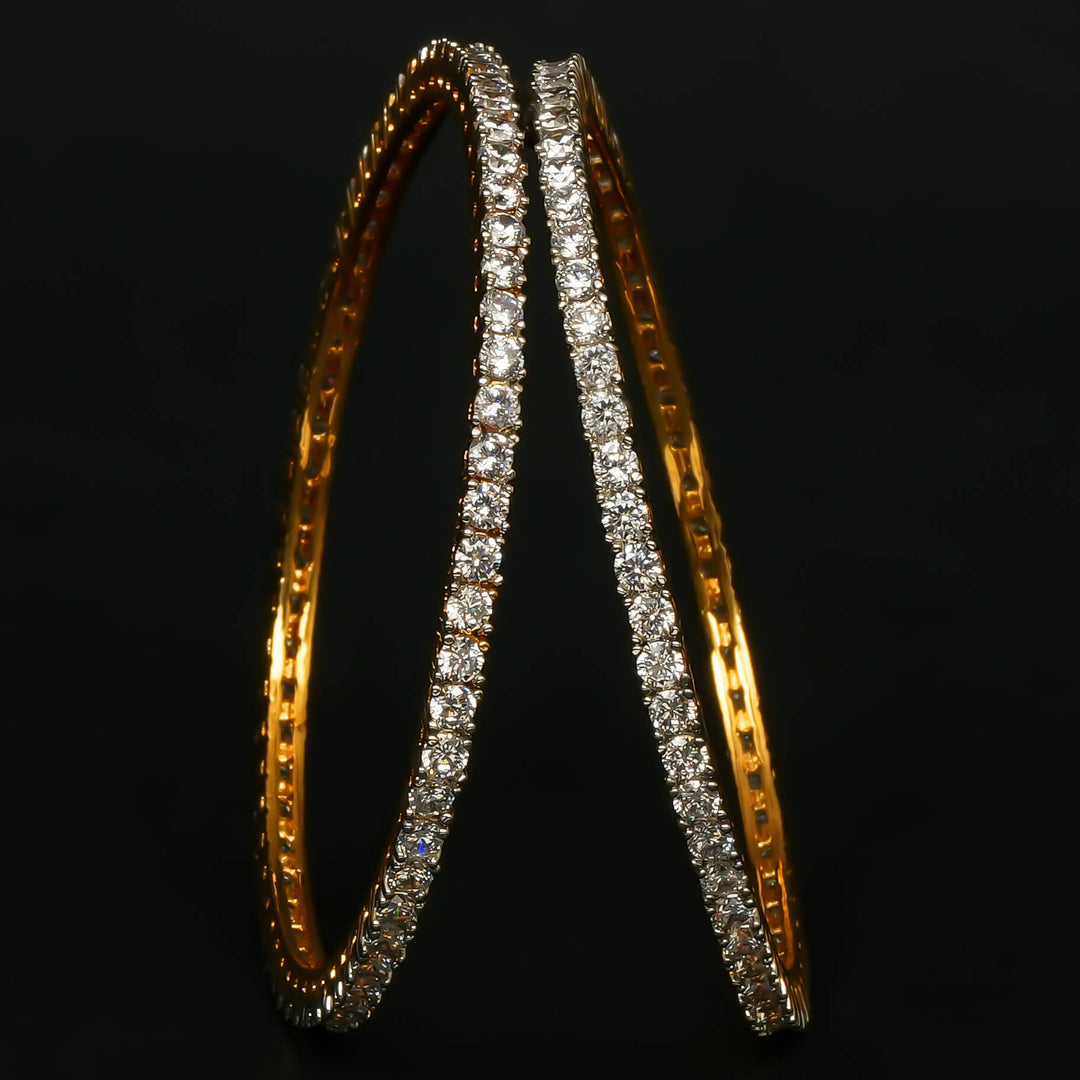 CZ Diamond Finish Bangles