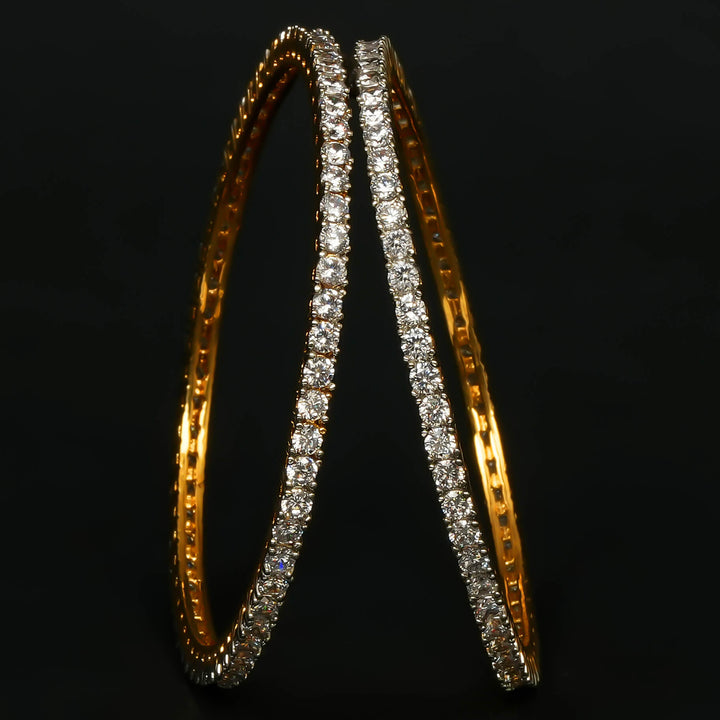 CZ Diamond Finish Bangles
