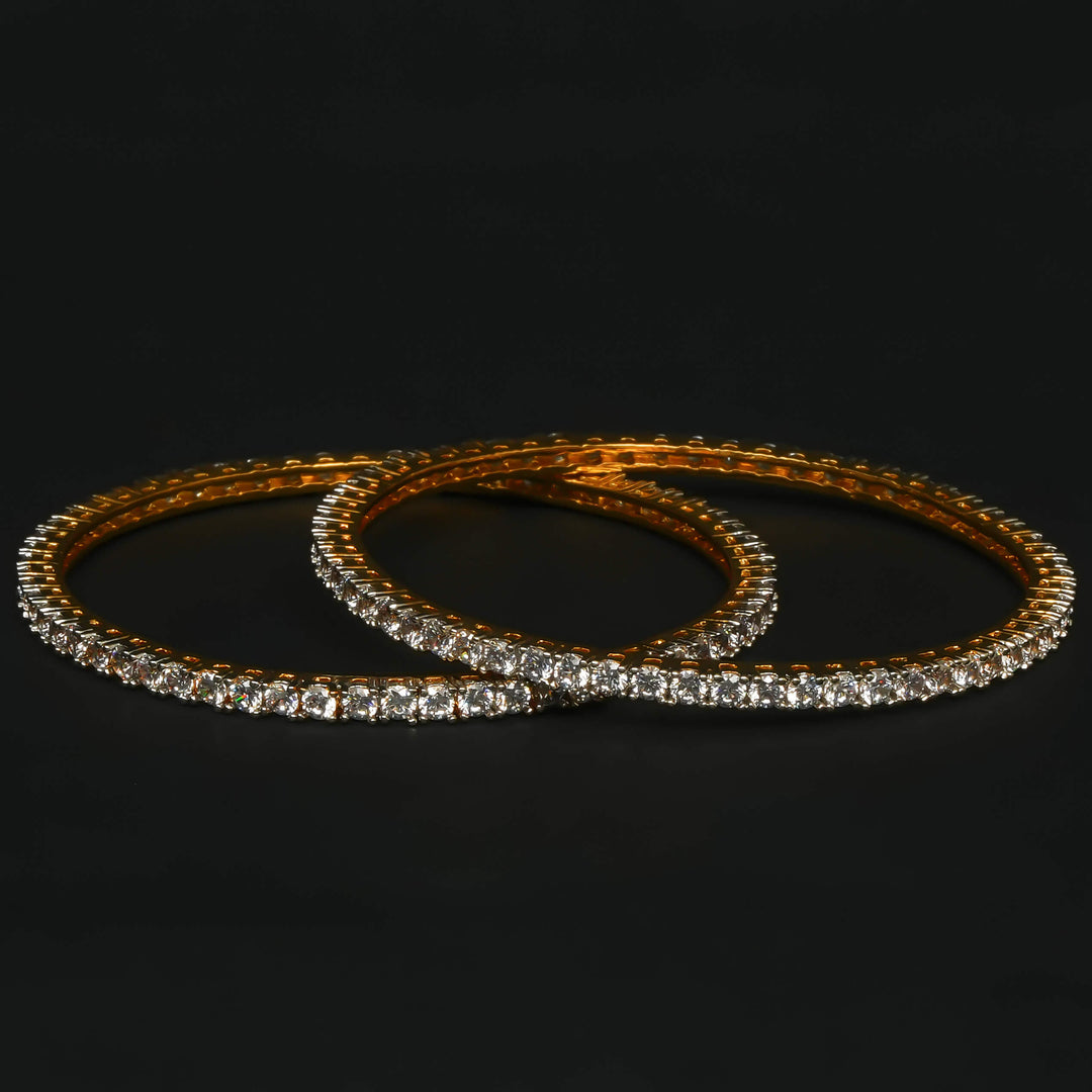 CZ Diamond Finish Bangles