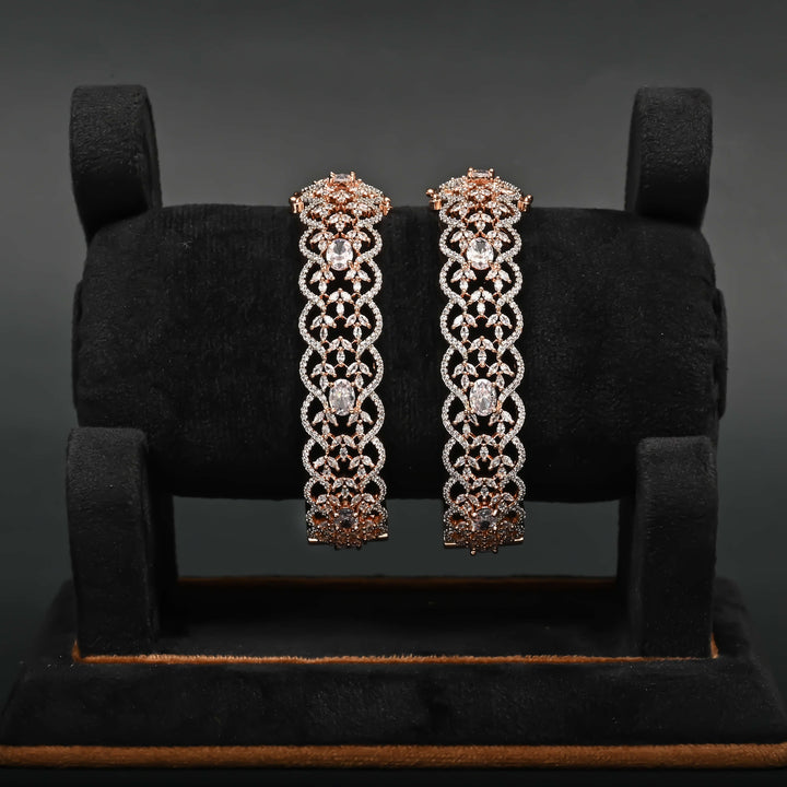 CZ Rose Gold Bangles