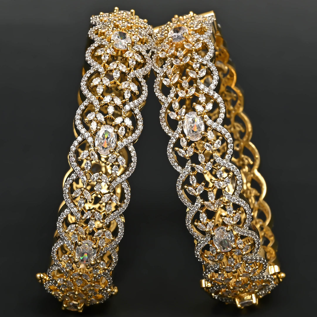 CZ Diamond Finish Bangles