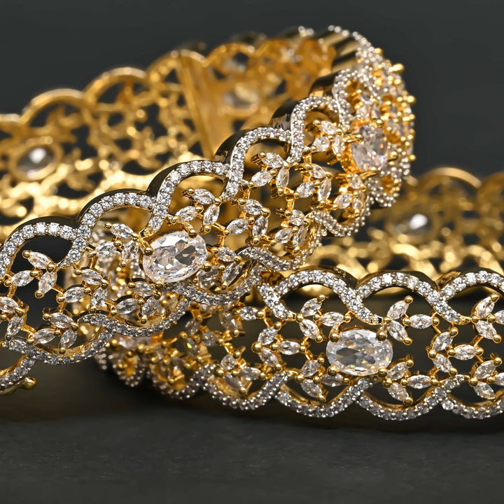 CZ Diamond Finish Bangles