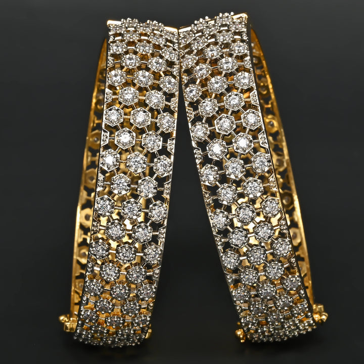 CZ Diamond Finish Bangles
