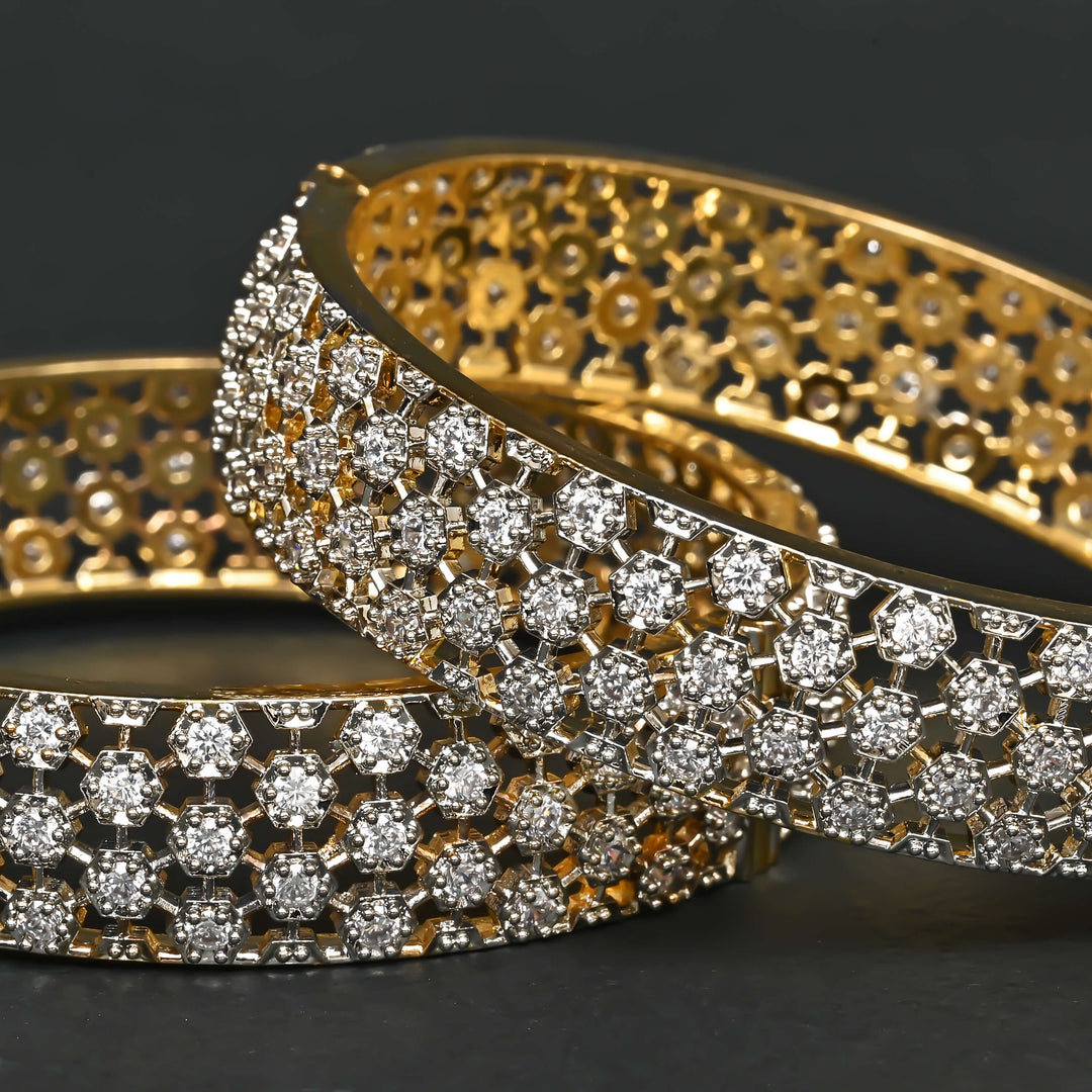 CZ Diamond Finish Bangles