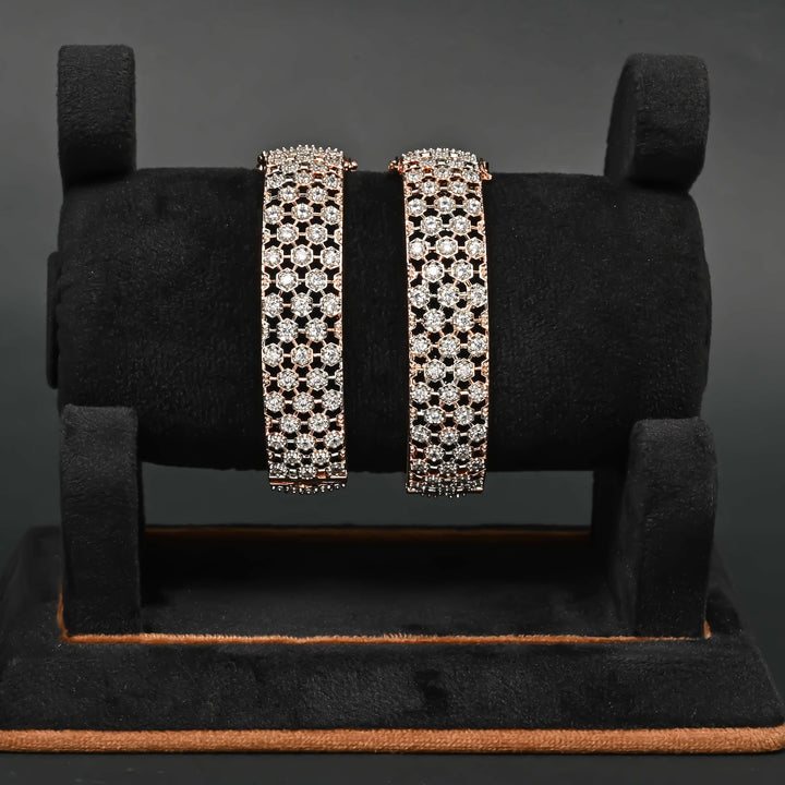 CZ Rose Gold Bangles