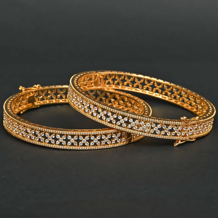 CZ Diamond Finish Bangles