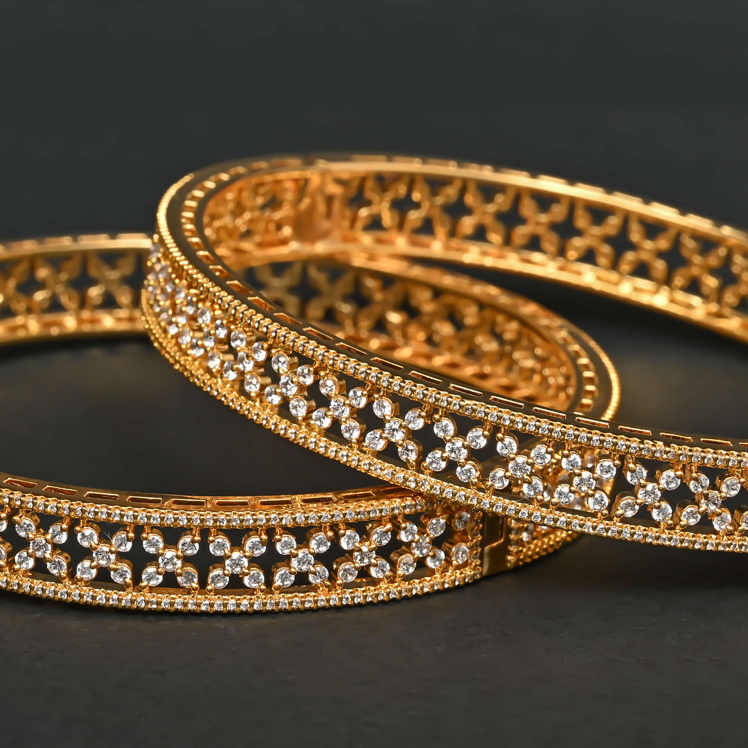 CZ Diamond Finish Bangles