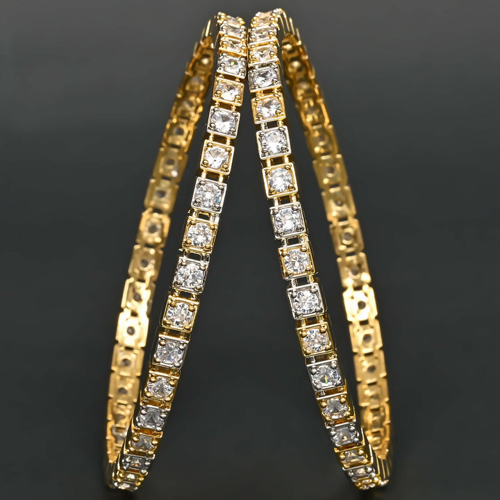 CZ Diamond Finish Bangles