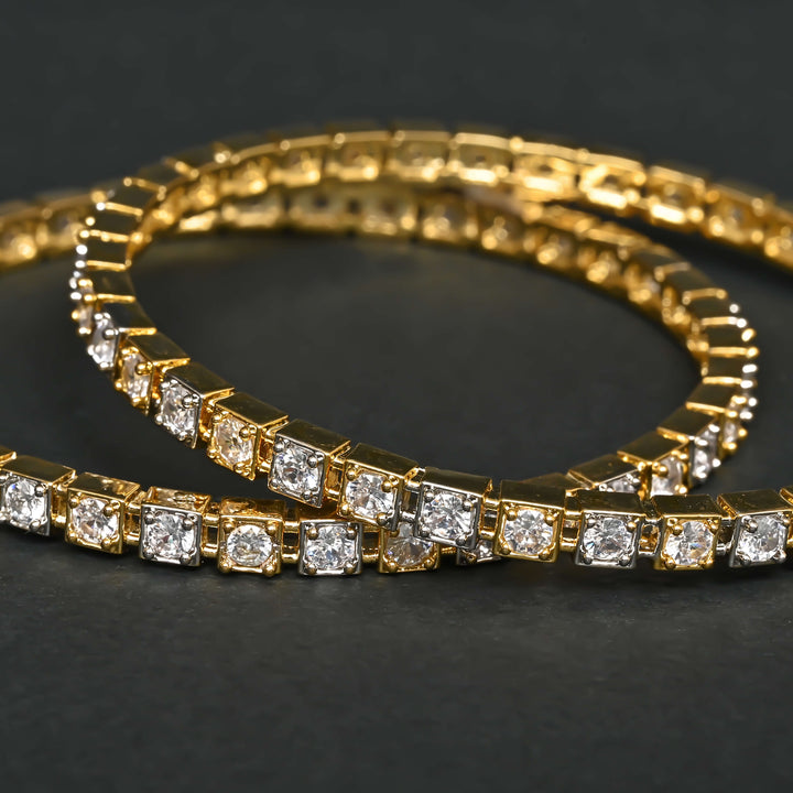 CZ Diamond Finish Bangles