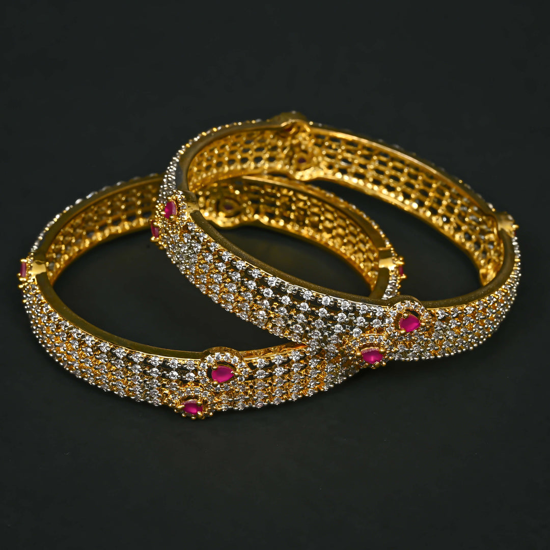 CZ Ruby Bangles