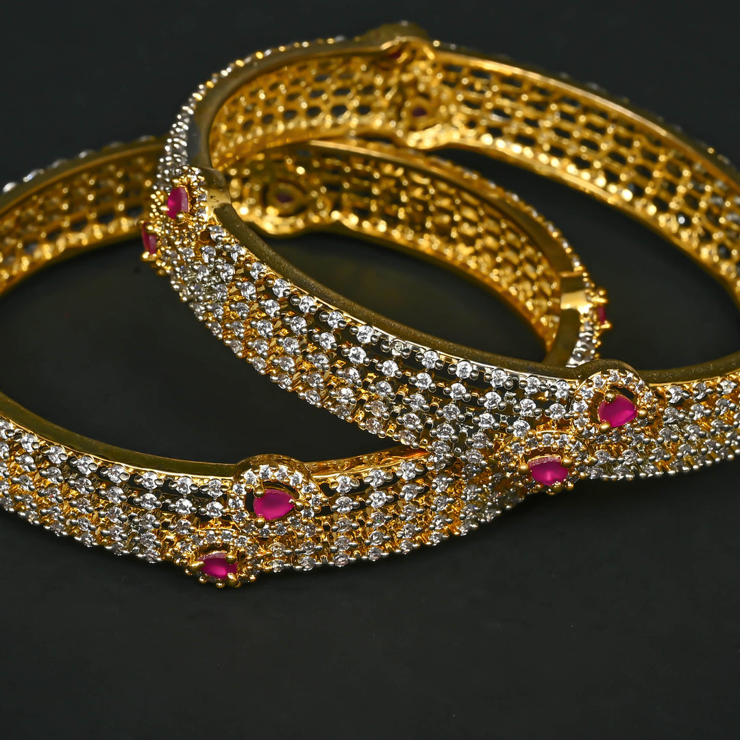 CZ Ruby Bangles