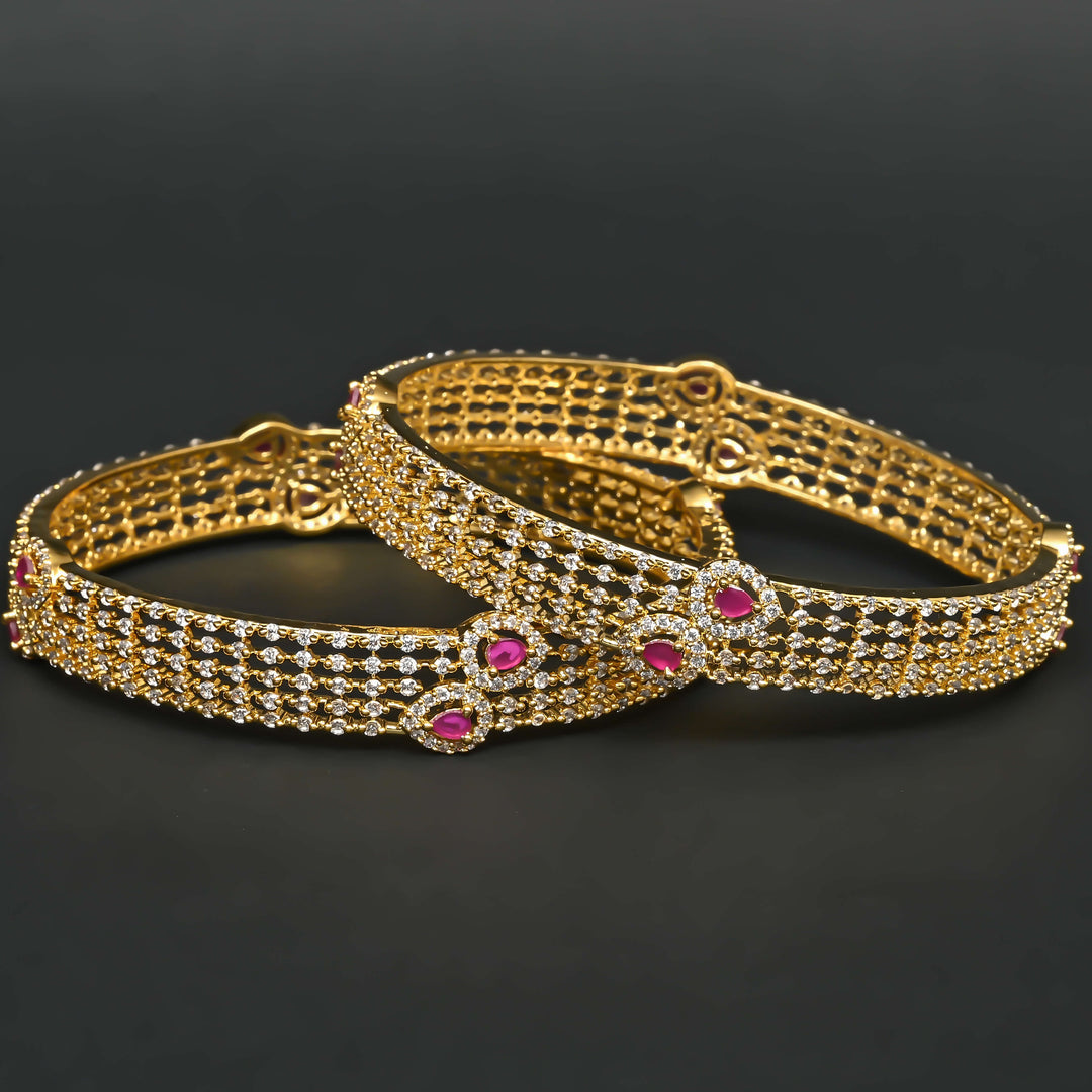 CZ Ruby Bangles