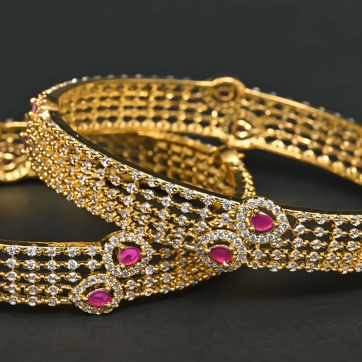 CZ Ruby Bangles