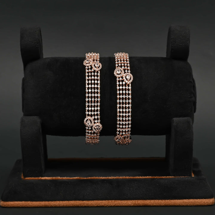 CZ Rose Gold Bangles