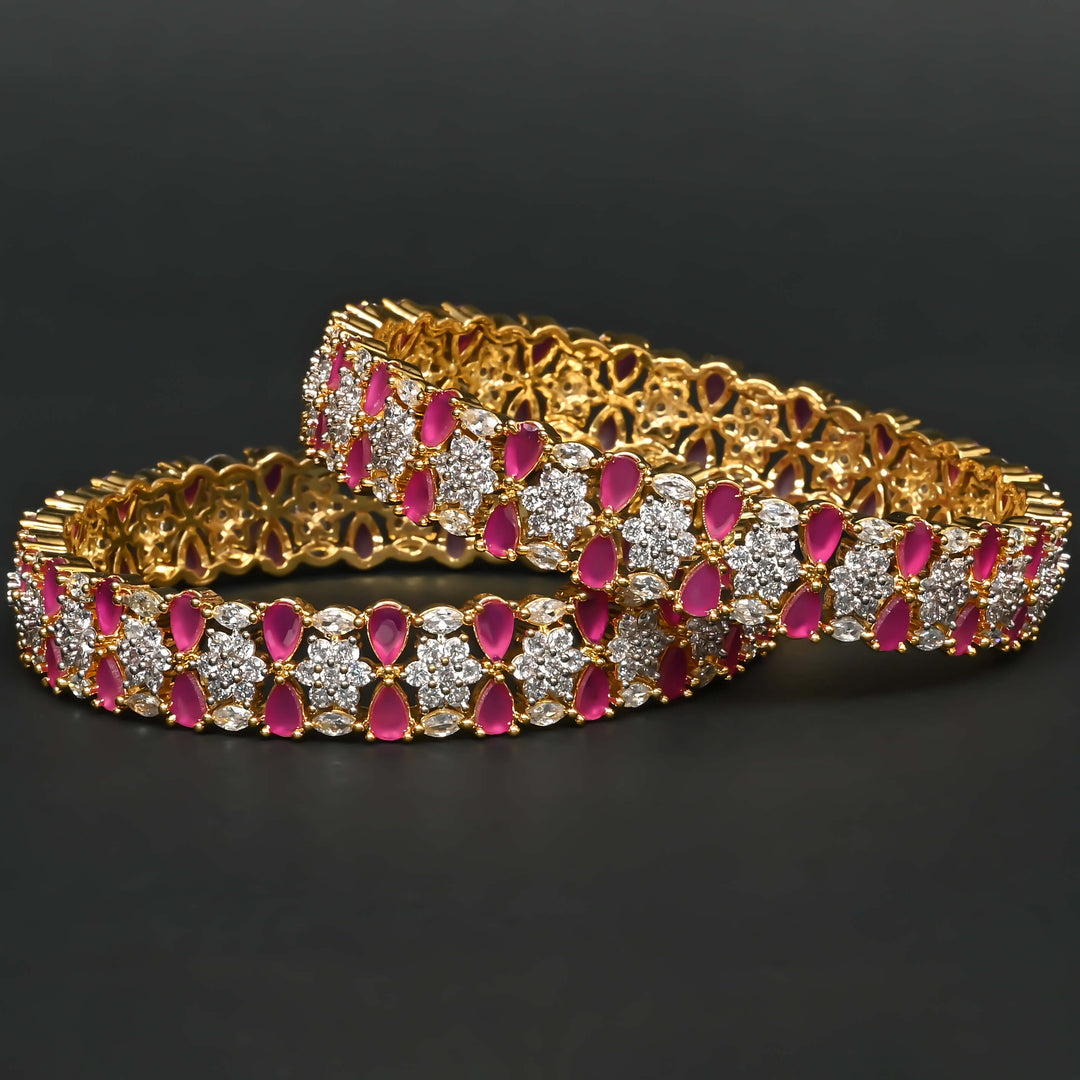 CZ Ruby Bangles