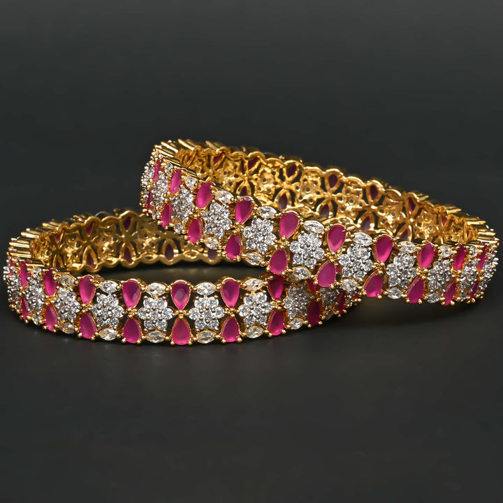CZ Ruby Bangles