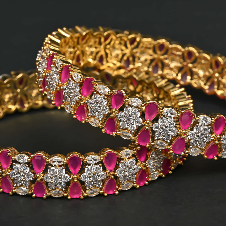 CZ Ruby Bangles