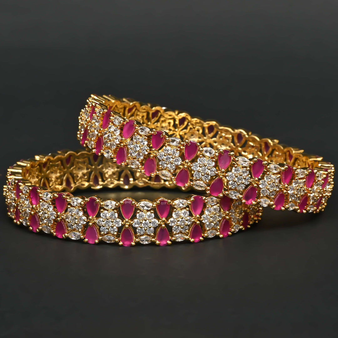 CZ Ruby Bangles