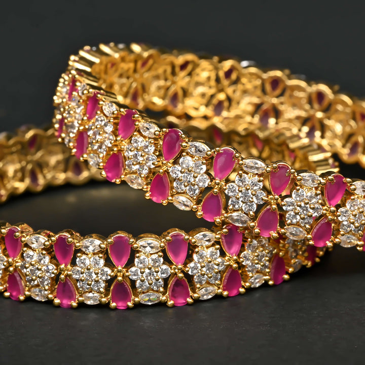 CZ Ruby Bangles