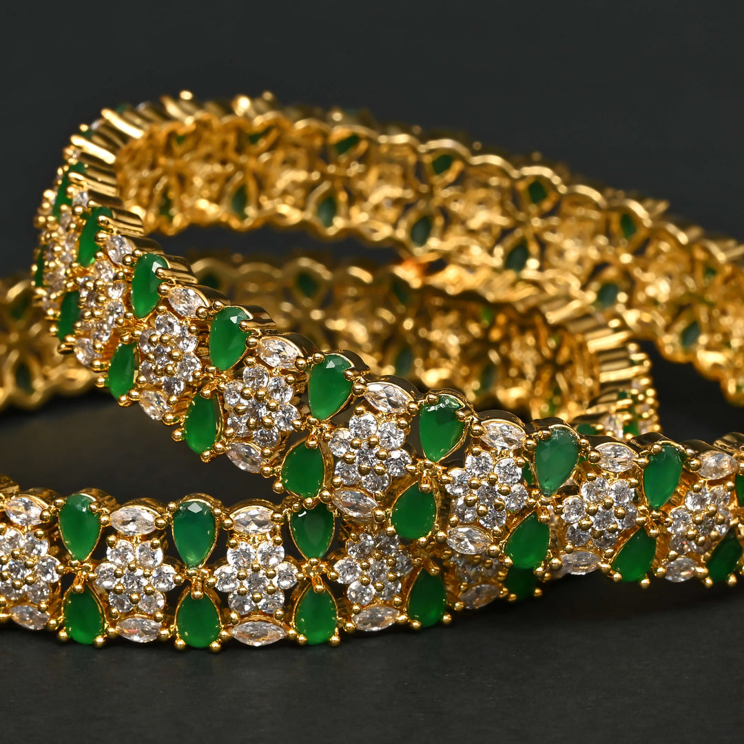 CZ Emerald Bangles