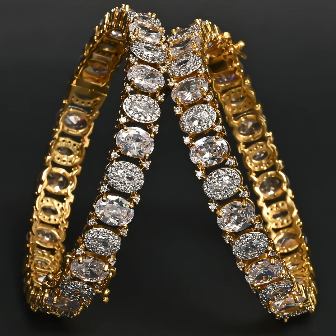 CZ Diamond Finish Bangles