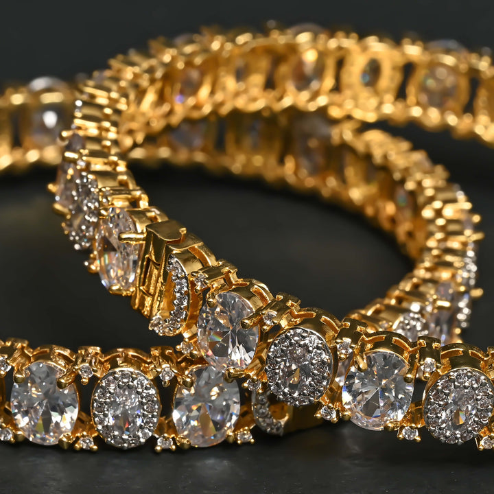 CZ Diamond Finish Bangles