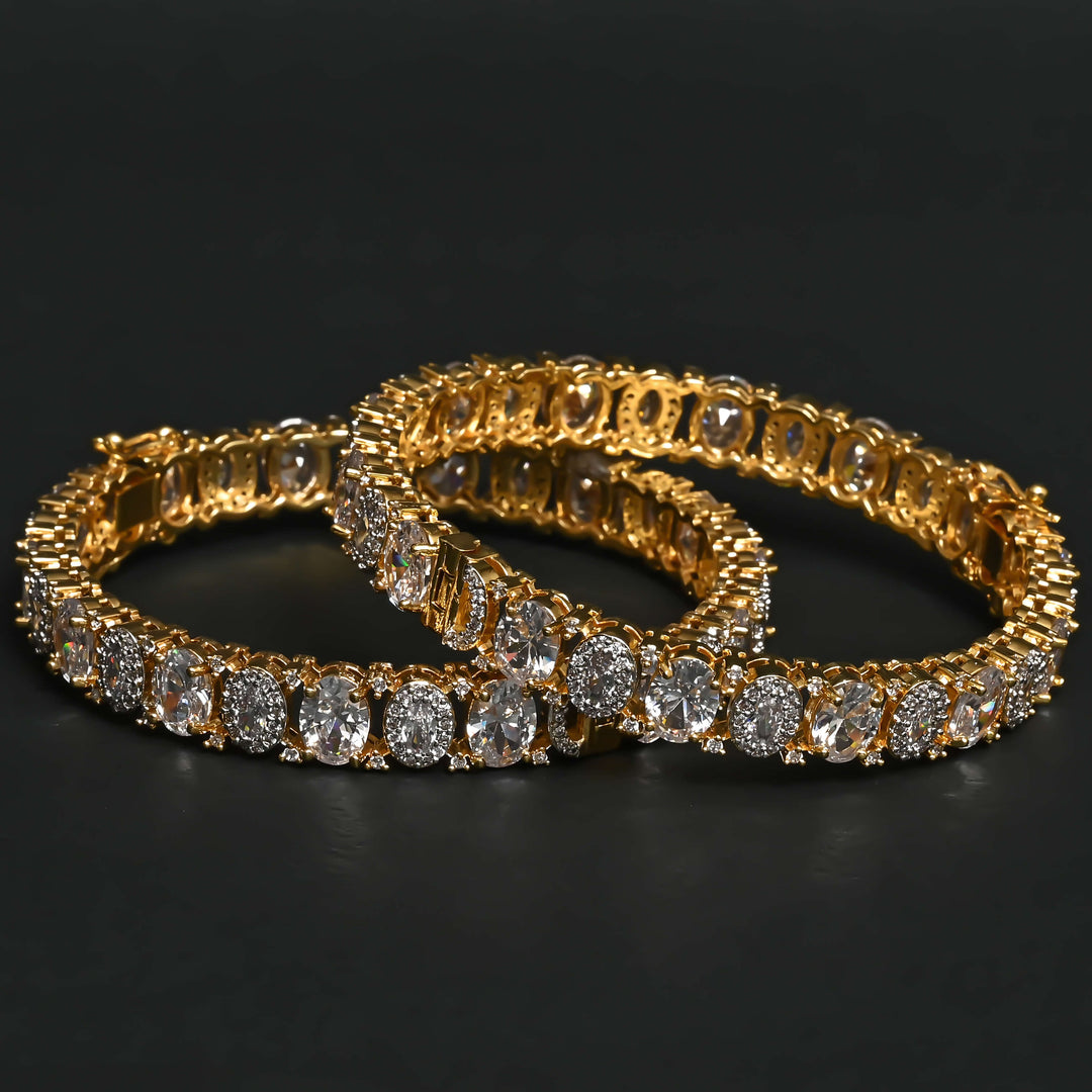 CZ Diamond Finish Bangles