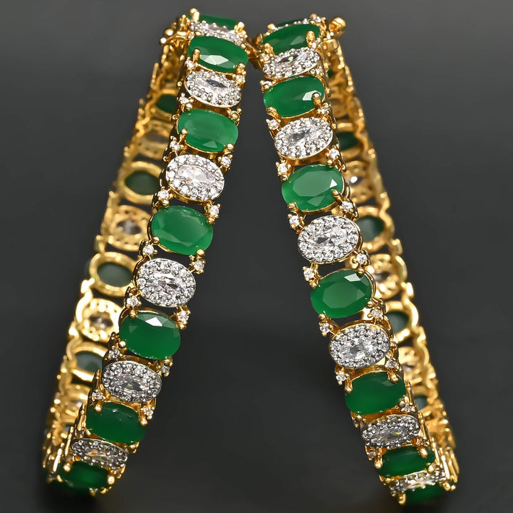 CZ Emerald Bangles