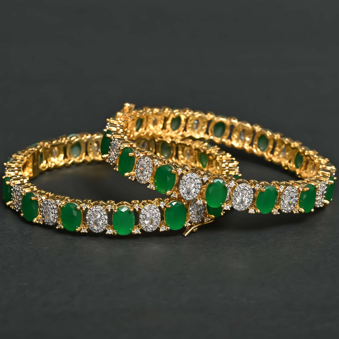 CZ Emerald Bangles