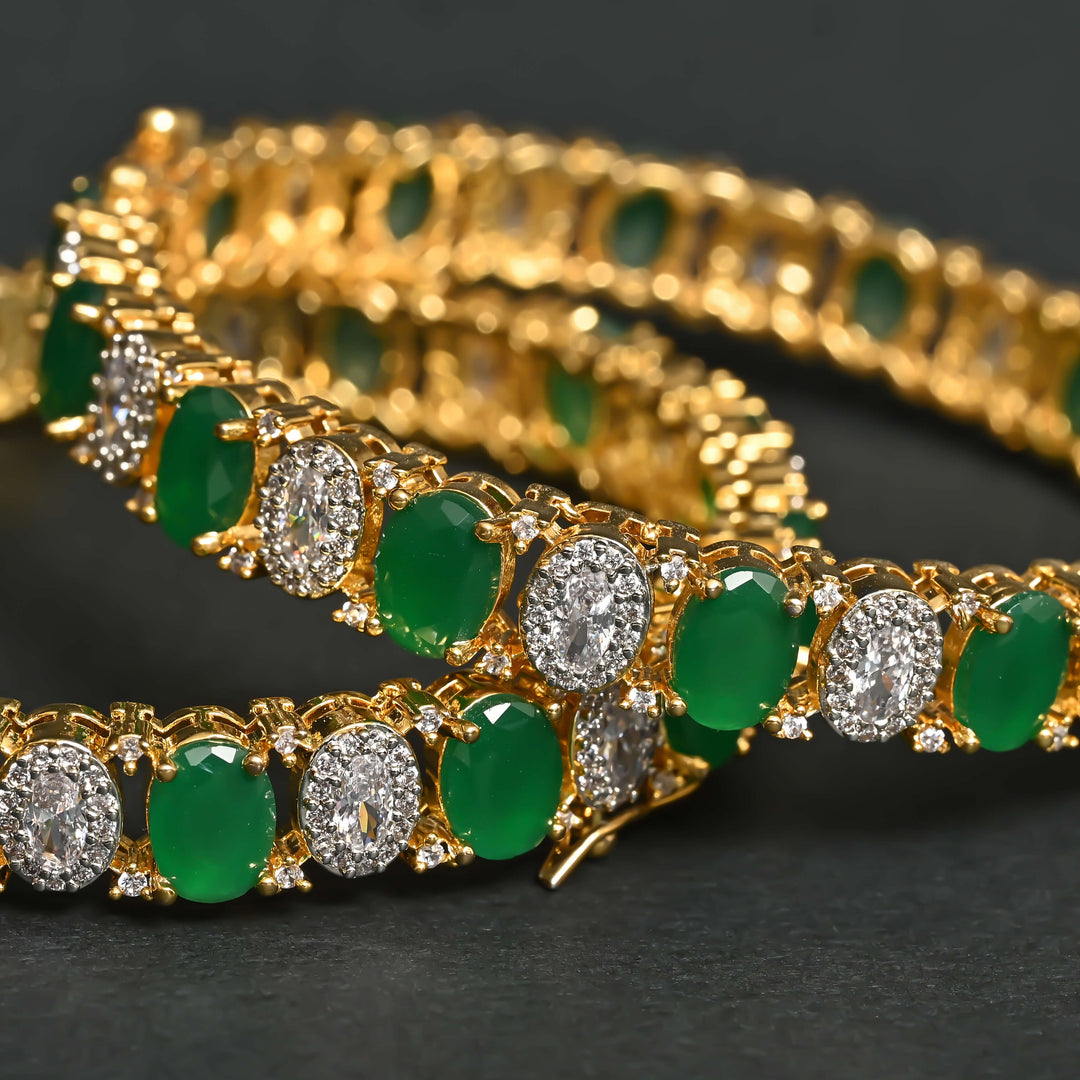 CZ Emerald Bangles