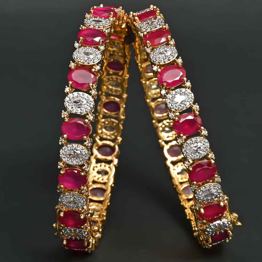 CZ Ruby Bangles