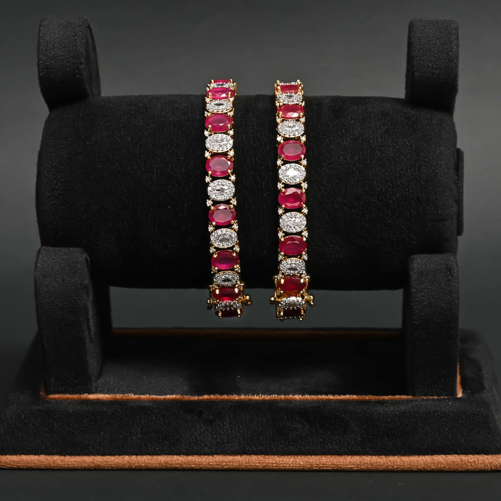 CZ Ruby Bangles