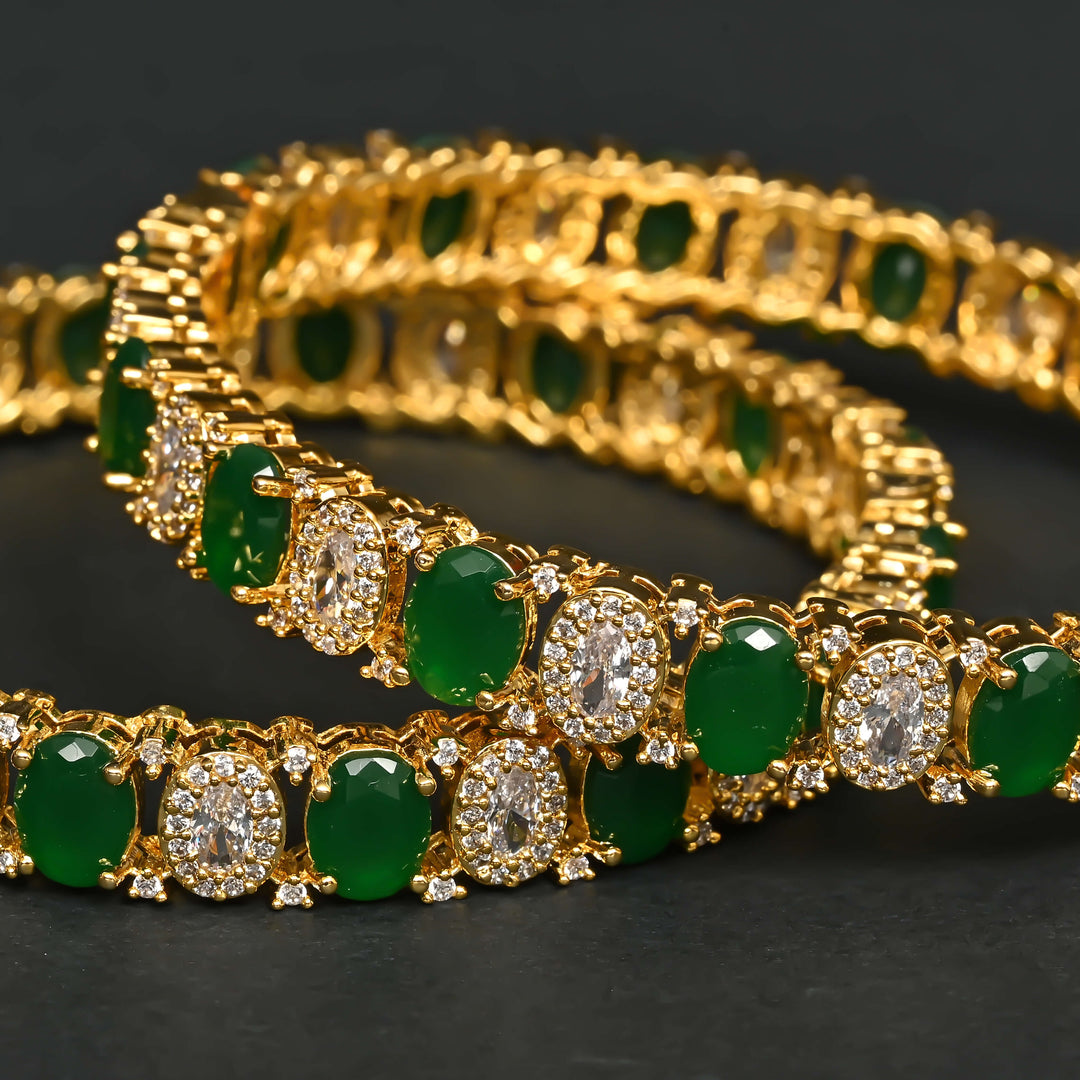 CZ Emerald Bangles