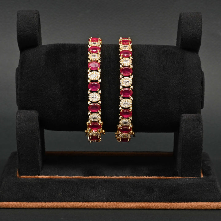 CZ Ruby Bangles