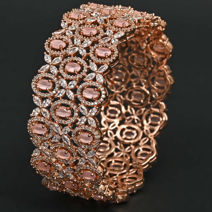 CZ Rose Gold Bangles