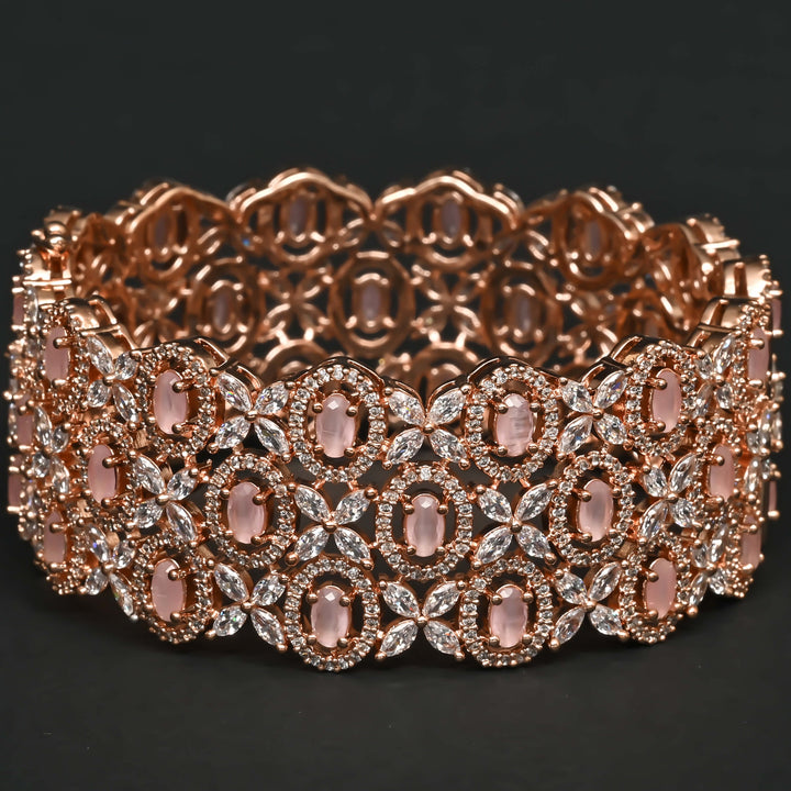 CZ Rose Gold Bangles