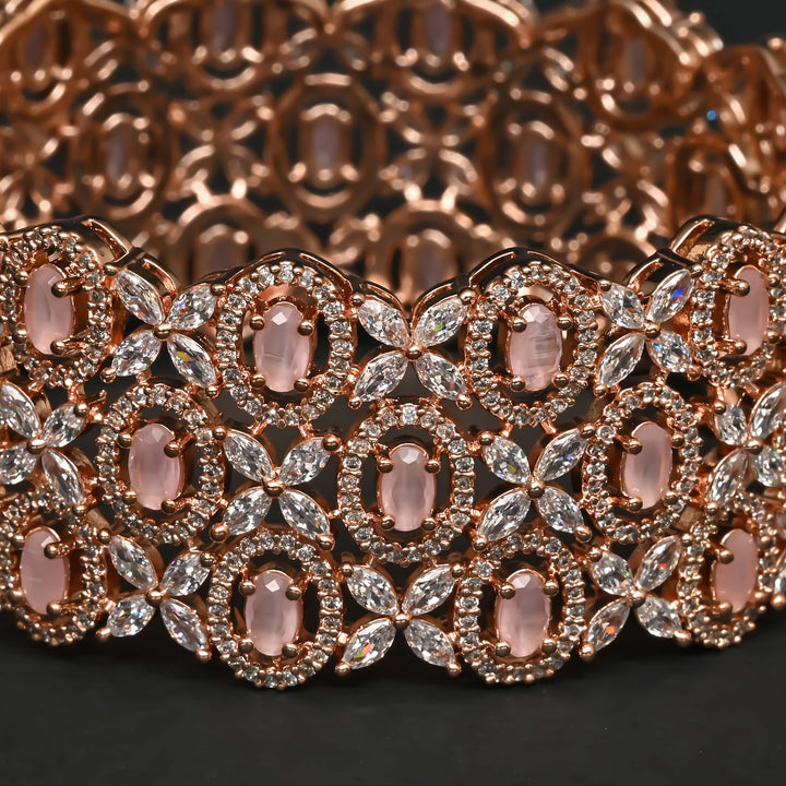 CZ Rose Gold Bangles