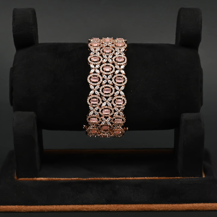CZ Rose Gold Bangles